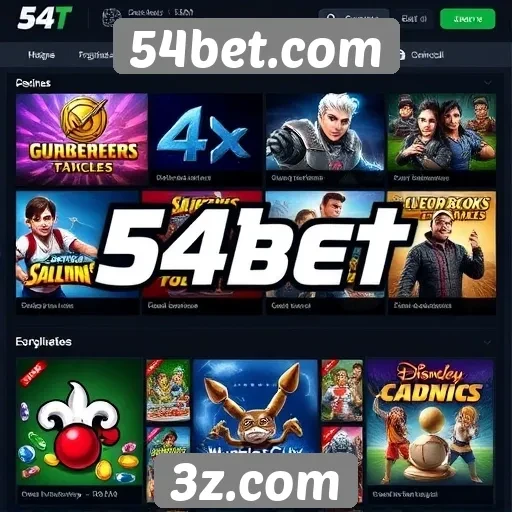 Explore a variedade de jogos no 54bet.com