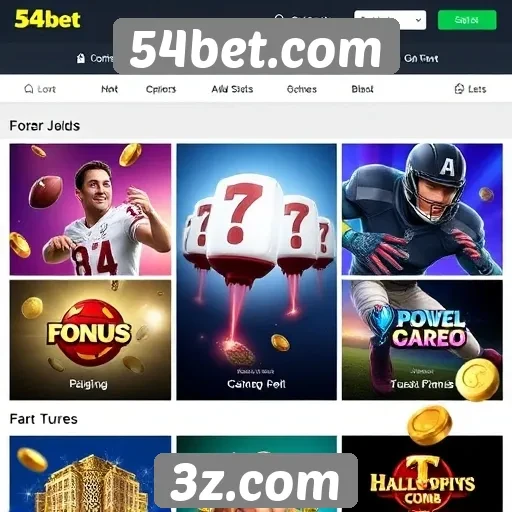 Análise da oferta de jogos no 54bet.com