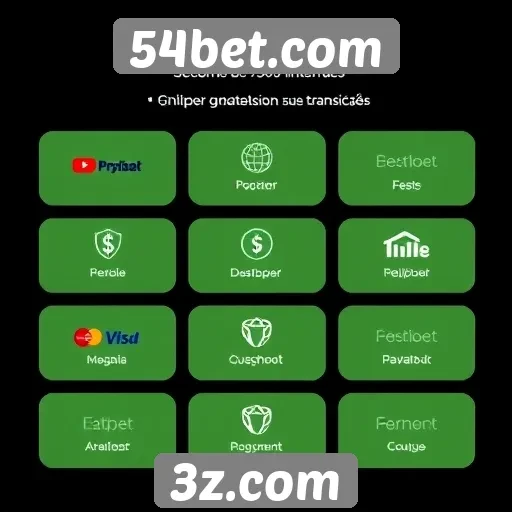 Métodos de pagamento aceitos no 54bet.com